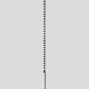 Penis Plug 8mm Double Ended Stainless Steel Ribbed Urethral Dilator