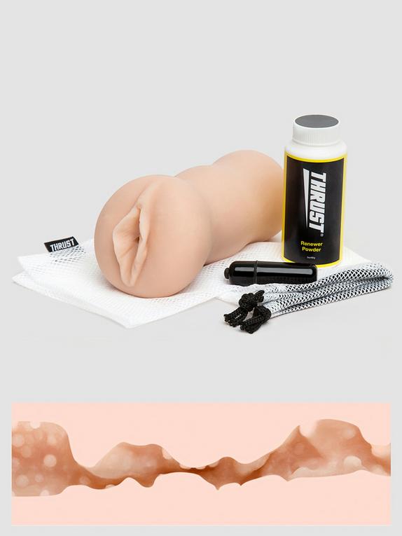 THRUST Pro Mini Real Deal Self-Lubricating Male Masturbator Kit 9.7oz