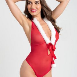 Lovehoney Holiday Pom-Pom Red Sheer Teddy