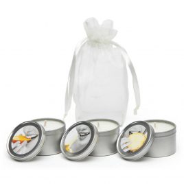 Earthly Body Lickable Massage Candle Set (3 x 2 oz)