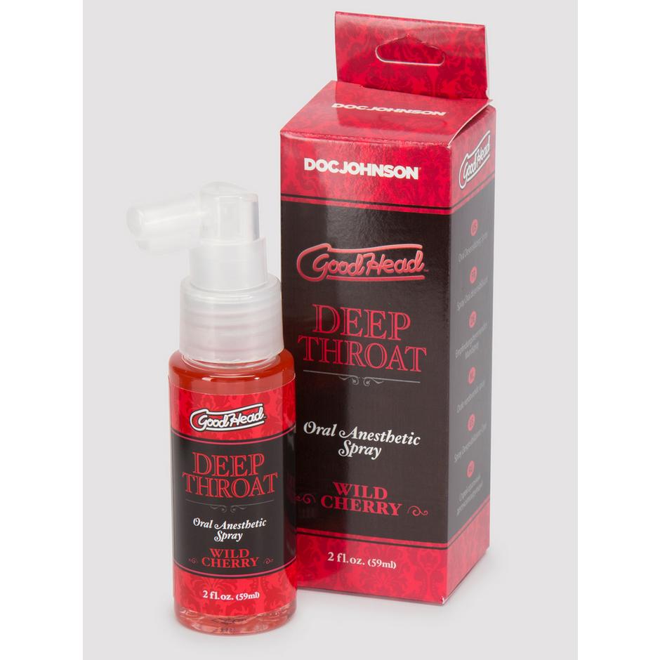 Doc Johnson Good Head Deep Throat Cherry Oral Anesthetic Spray 2 fl oz