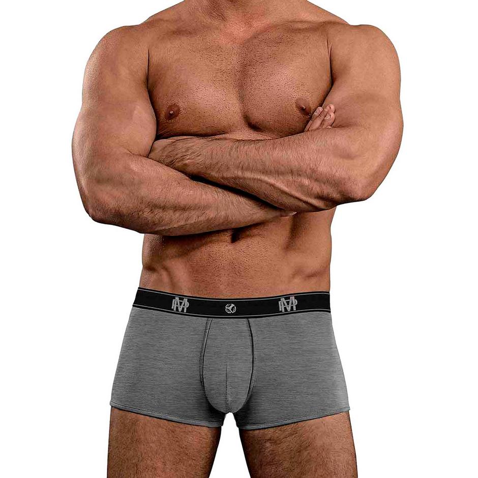 Male Power Grey Bamboo Boxer Shorts
