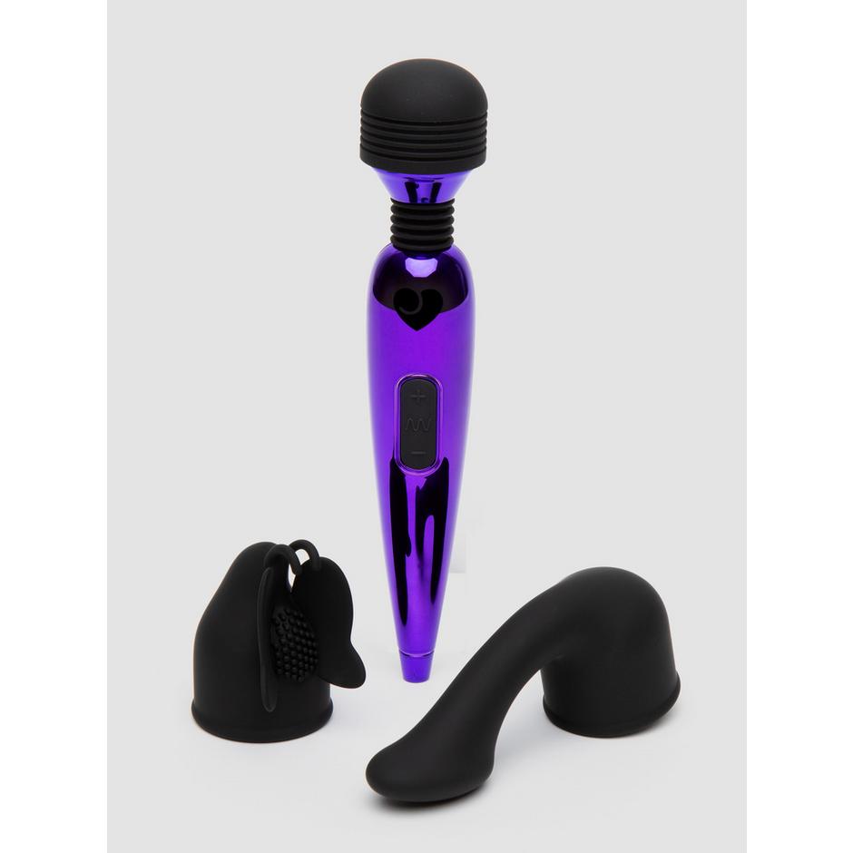 Lovehoney Purple Power Mini Massage Wand Vibrator Kit (4 Piece)