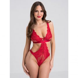 Lovehoney Beau Red Lace Cut-Out Teddy