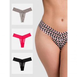 Lovehoney Sweet Cheeks Lace Thong Set (3 Count)