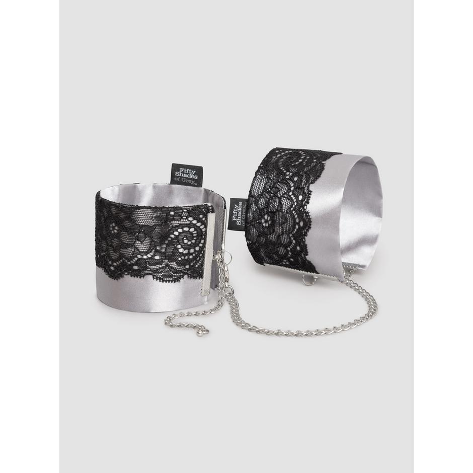 Fifty Shades of Grey Play Nice Satin and Lace Wrist Cuffs