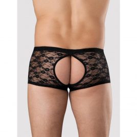 LHM All Over Lace Open Front and Back Boxer Shorts