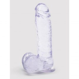 Ice Gem Realistic Suction Cup Dildo with Balls 7 Inch
