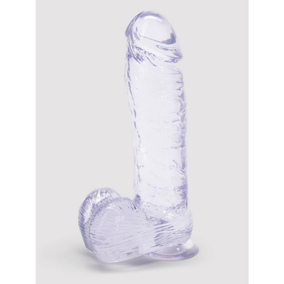 Ice Gem Realistic Suction Cup Dildo with Balls 7 Inch