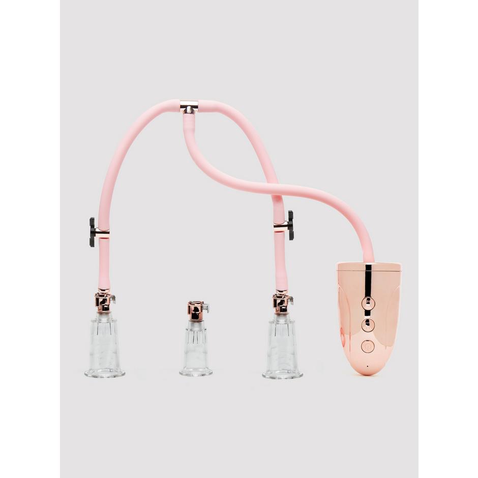 Pumped Automatic Rechargeable Clitoris and Nipple Pump Set