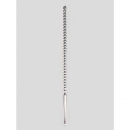 Penis Plug Double Ended Stainless Steel Ribbed Urethral Dilator 6mm