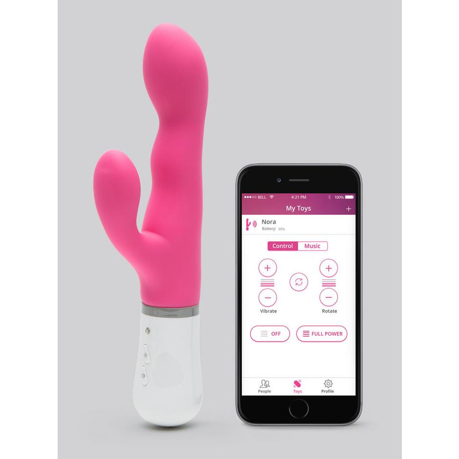 Lovense Nora App Controlled Rechargeable Rotating Rabbit Vibrator