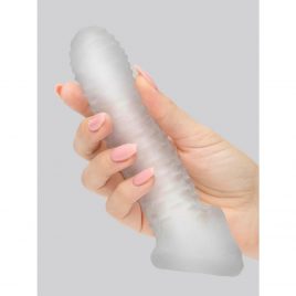 Perfect Fit Fat Boy Checker Textured 6.5 Inch Penis Sleeve with Ball Loop