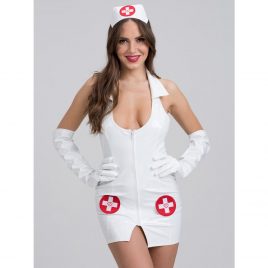 Lovehoney Fantasy Naughty PVC Nurse Costume