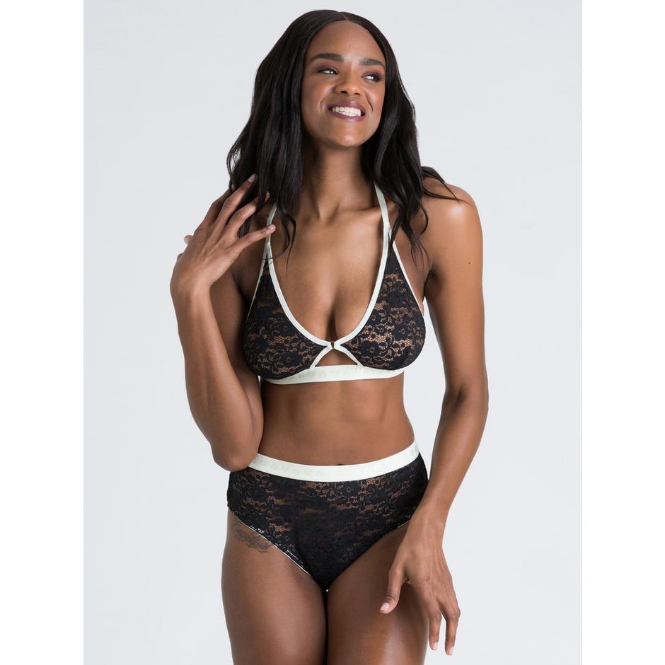 Lovehoney Mindful Black Lace Bra Set