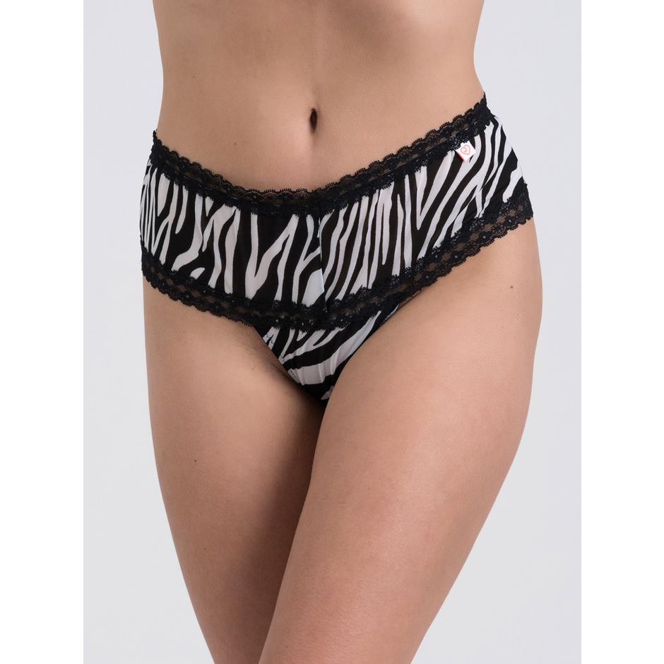 Lovehoney Flirty Animal Attraction Zebra Print Shorts