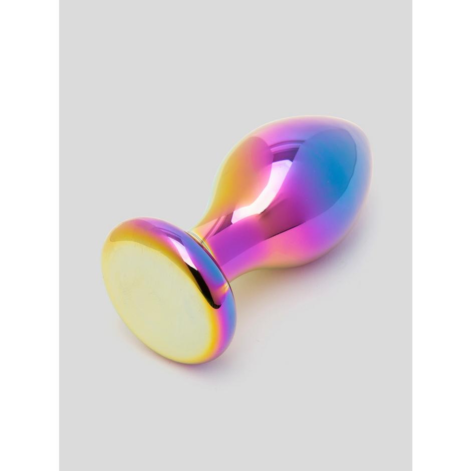 Lovehoney Sensual Glass Small Iridescent Butt Plug 3 Inch