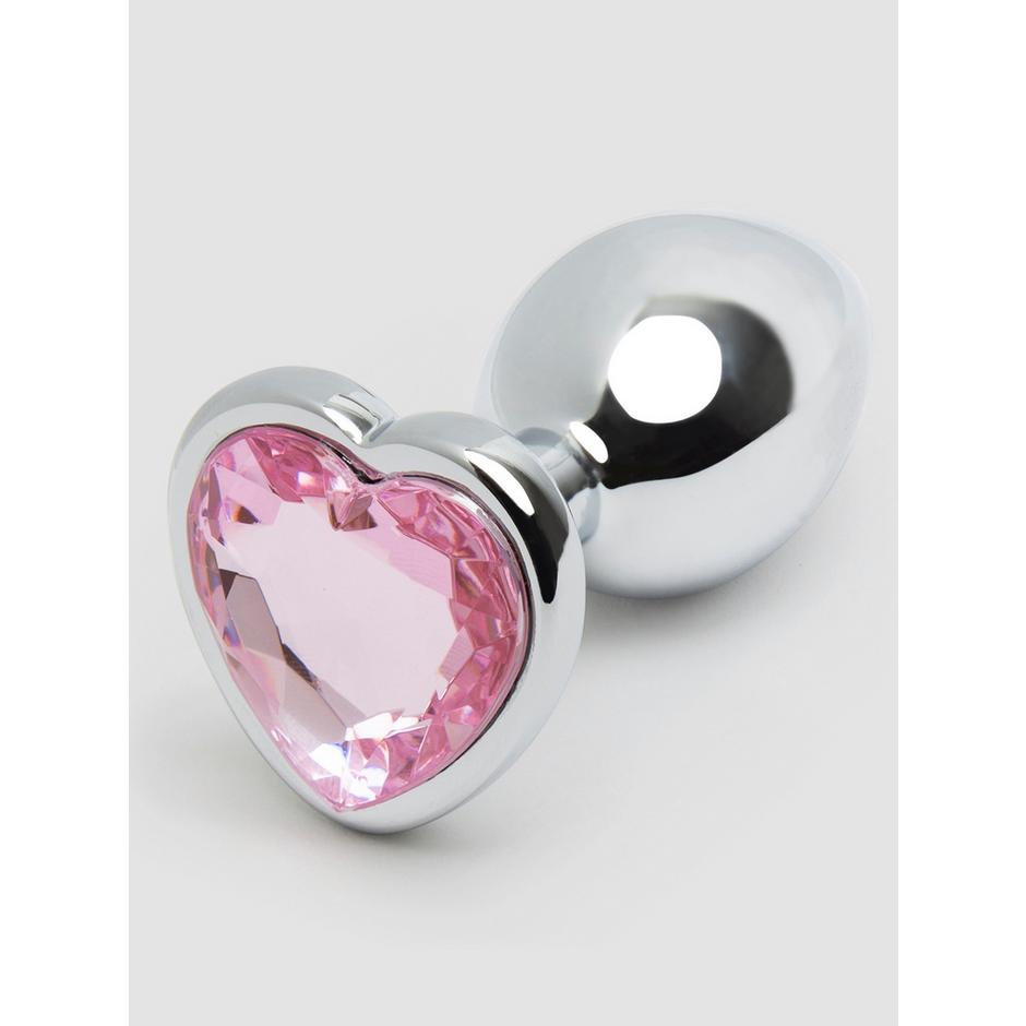 Lovehoney Jewelled Heart Metal Butt Plug 2.5 Inch