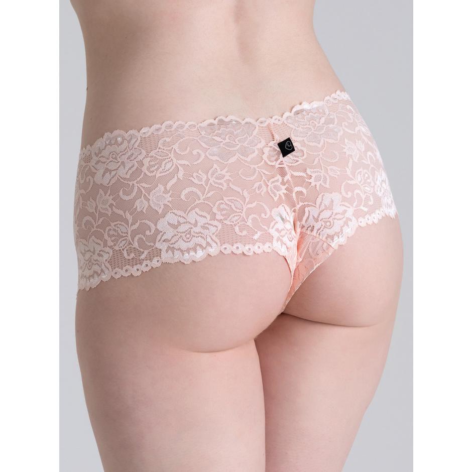 Lovehoney Flirty Pearl Blush Lace Shorts