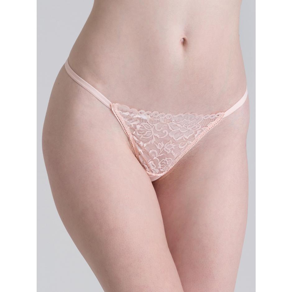 Lovehoney Flirty Pearl Blush Lace G-String