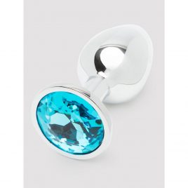 Lovehoney Blue Jewelled Metal Beginner's Butt Plug 2.5 Inch