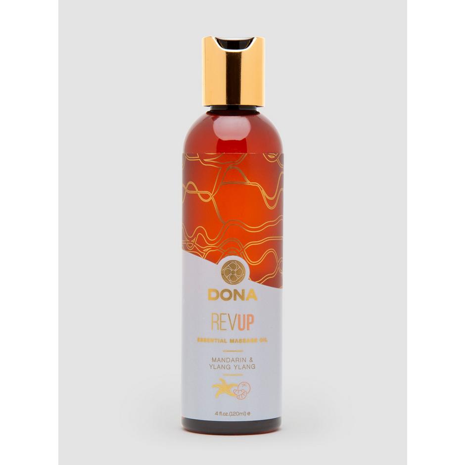 DONA Rev Up Mandarin and Ylang-Ylang Massage Oil 4 fl oz