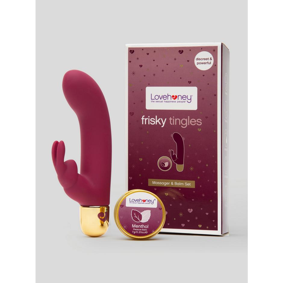 Lovehoney Frisky Tingles Rabbit Vibrator and Pleasure Balm Gift Set