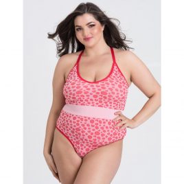 Lovehoney Mindful Pink Leopard Print Seamless Teddy