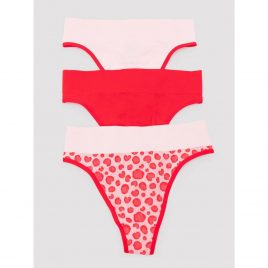 Lovehoney Mindful Pink Seamless Thong Set (3 Count)