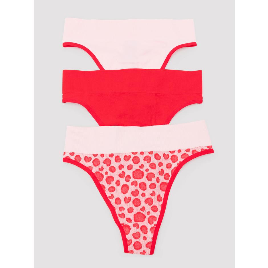Lovehoney Mindful Pink Seamless Thong Set (3 Count)