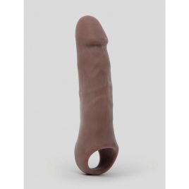 Lovehoney Mega Mighty Penis Extender with Ball Loop Flesh Brown