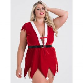 Lovehoney Plus Size Red Naughty Elf Dress