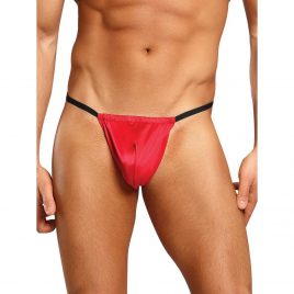 Male Power Red Smooth Silk Posing Pouch