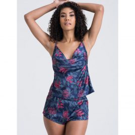 Lovehoney Moonlit Tropics Satin Cami Set