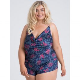 Lovehoney Plus Size Moonlit Tropics Satin Cami Set