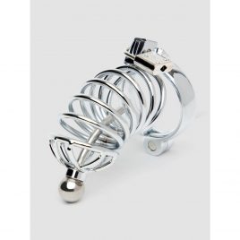 DOMINIX Deluxe Corkscrew Male Chastity Cage with Urethral Sound