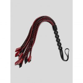 Sportsheets Saffron Faux Leather Braided Flogger