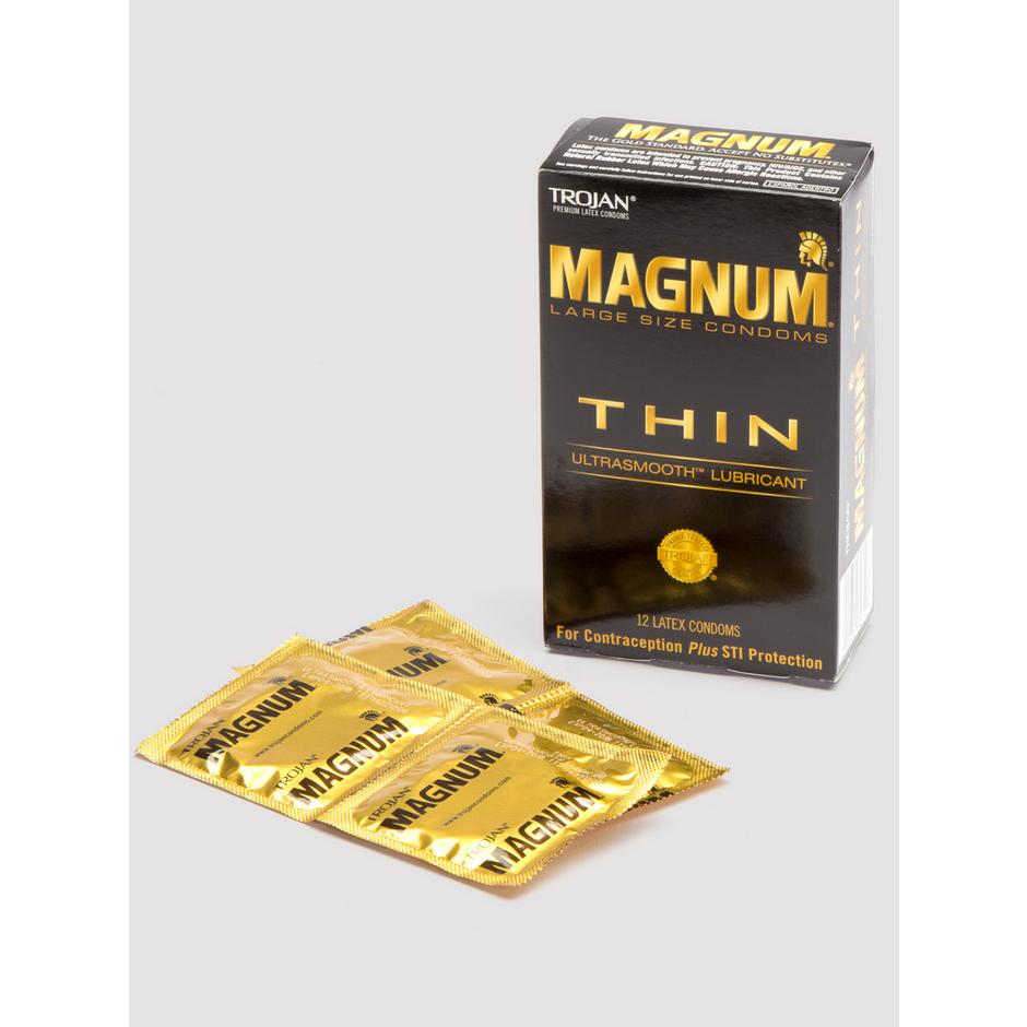 Trojan Magnum Large Ultra Thin Latex Condoms (12 Count)