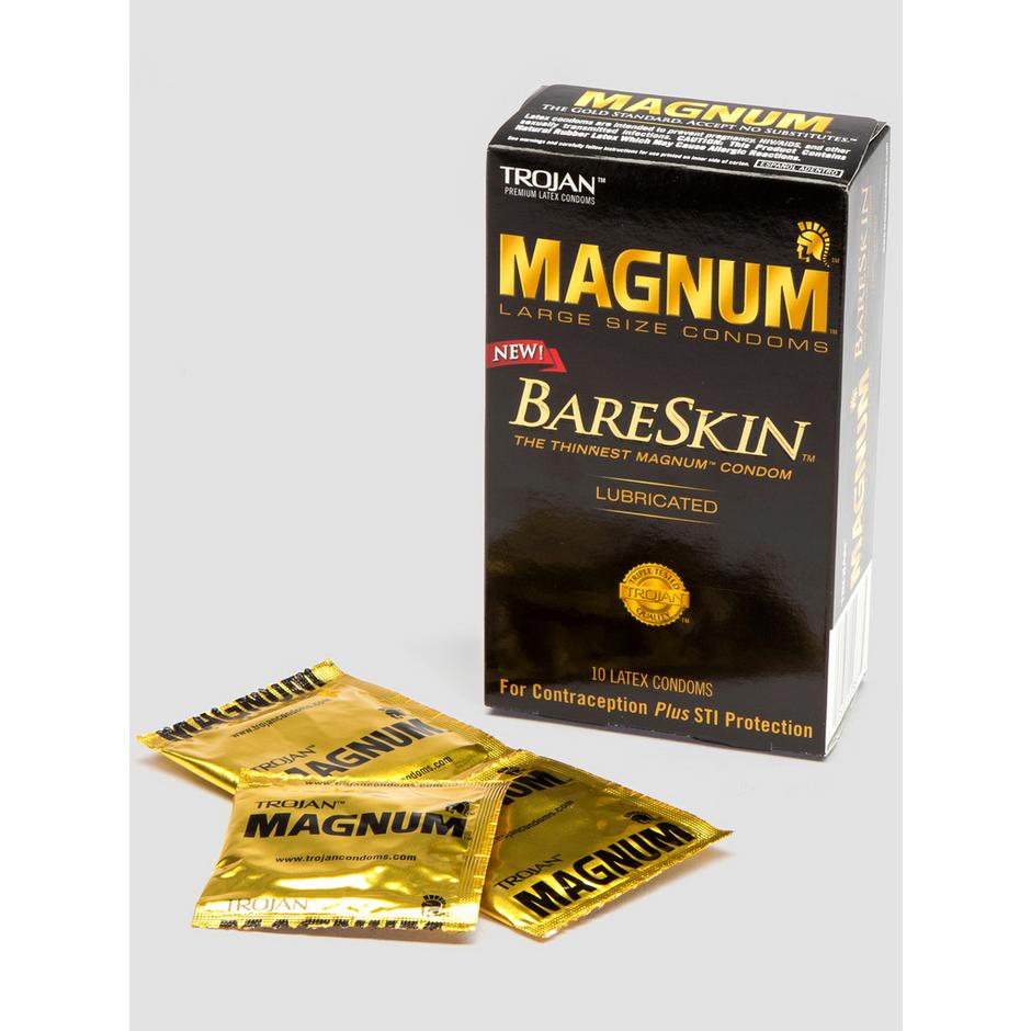 Trojan Magnum Large BareSkin Extra Thin LatexCondoms (10 Count)