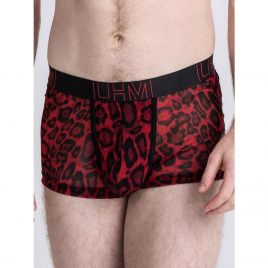 LHM Red Leopard Print Mesh Boxers