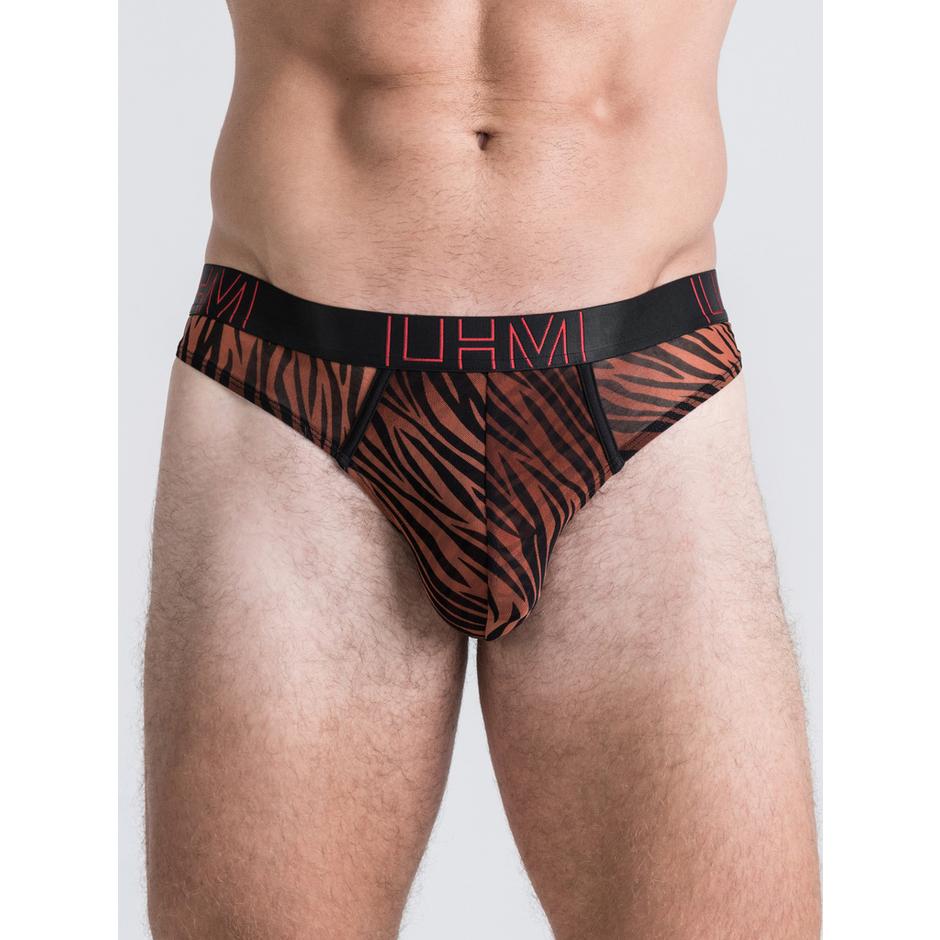 LHM Tiger Stripe Mesh Thong