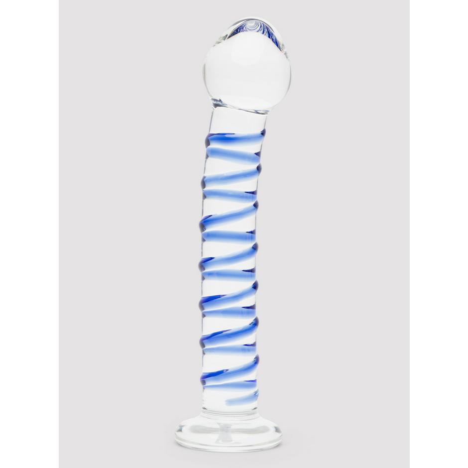 Lovehoney Pink Spiral G-Spot Sensual Glass Dildo