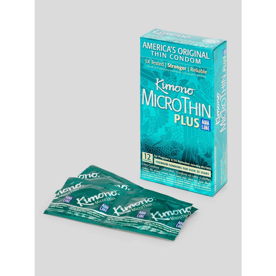 Kimono MicroThin Plus Latex Condoms (12 Count)