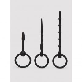 Ouch! Beginner's Silicone Hollow Urethral Plug Set (3 Piece)