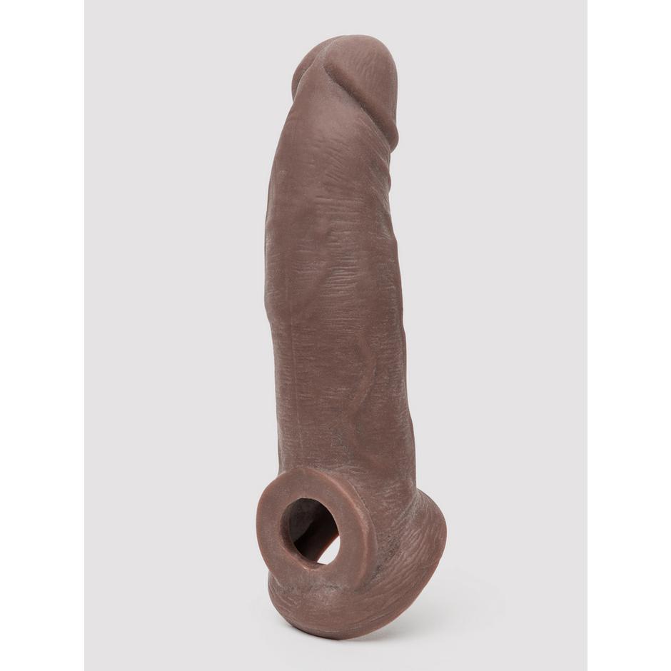 Lovehoney Real-Feel Penis Extender 1.5 Inch with Ball Loop - Flesh Brown