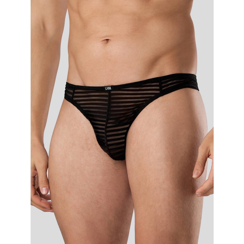 LHM Stripe Mesh Thong