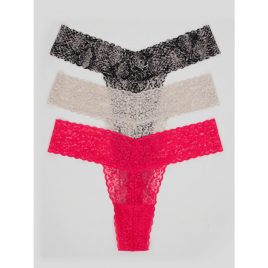 Lovehoney Wild Thing Lace Thong Set (3 Count)