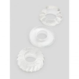 Oxballs Bonemaker Cock and Ball Ring Set Clear (3 Count)