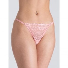 Lovehoney Flirty Powder Pink Lace G-String