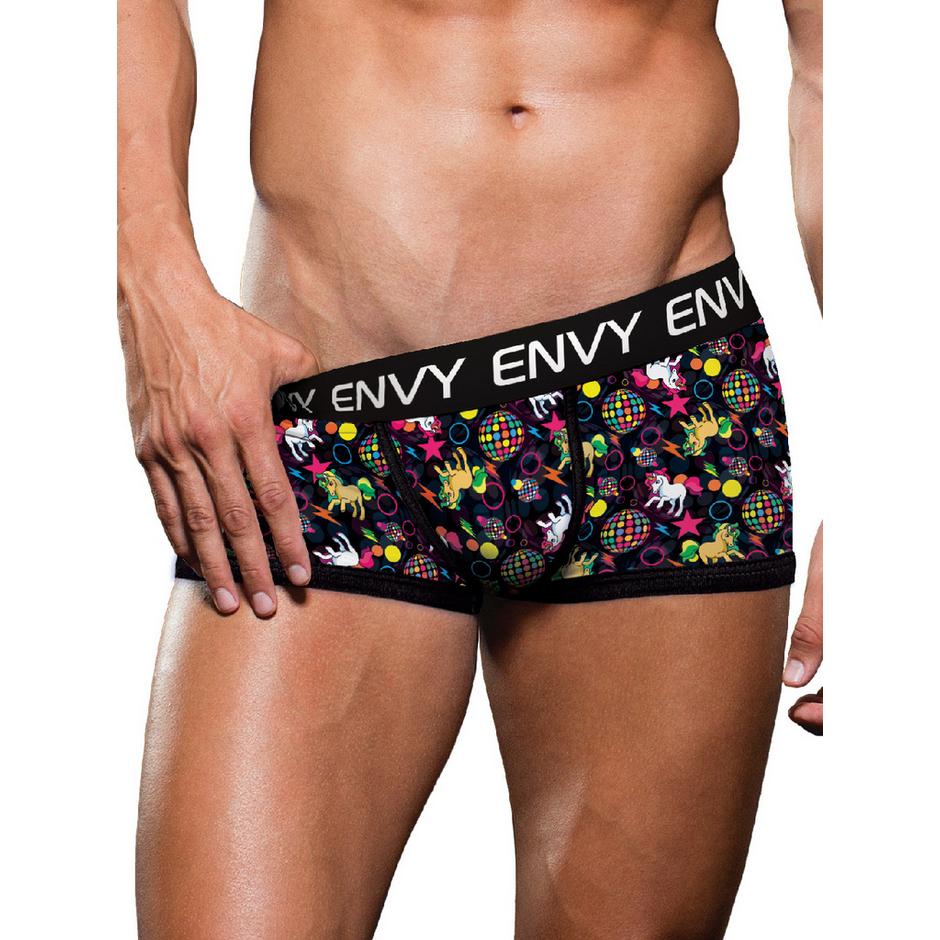 Envy Disco Unicorn Print Boxer Briefs